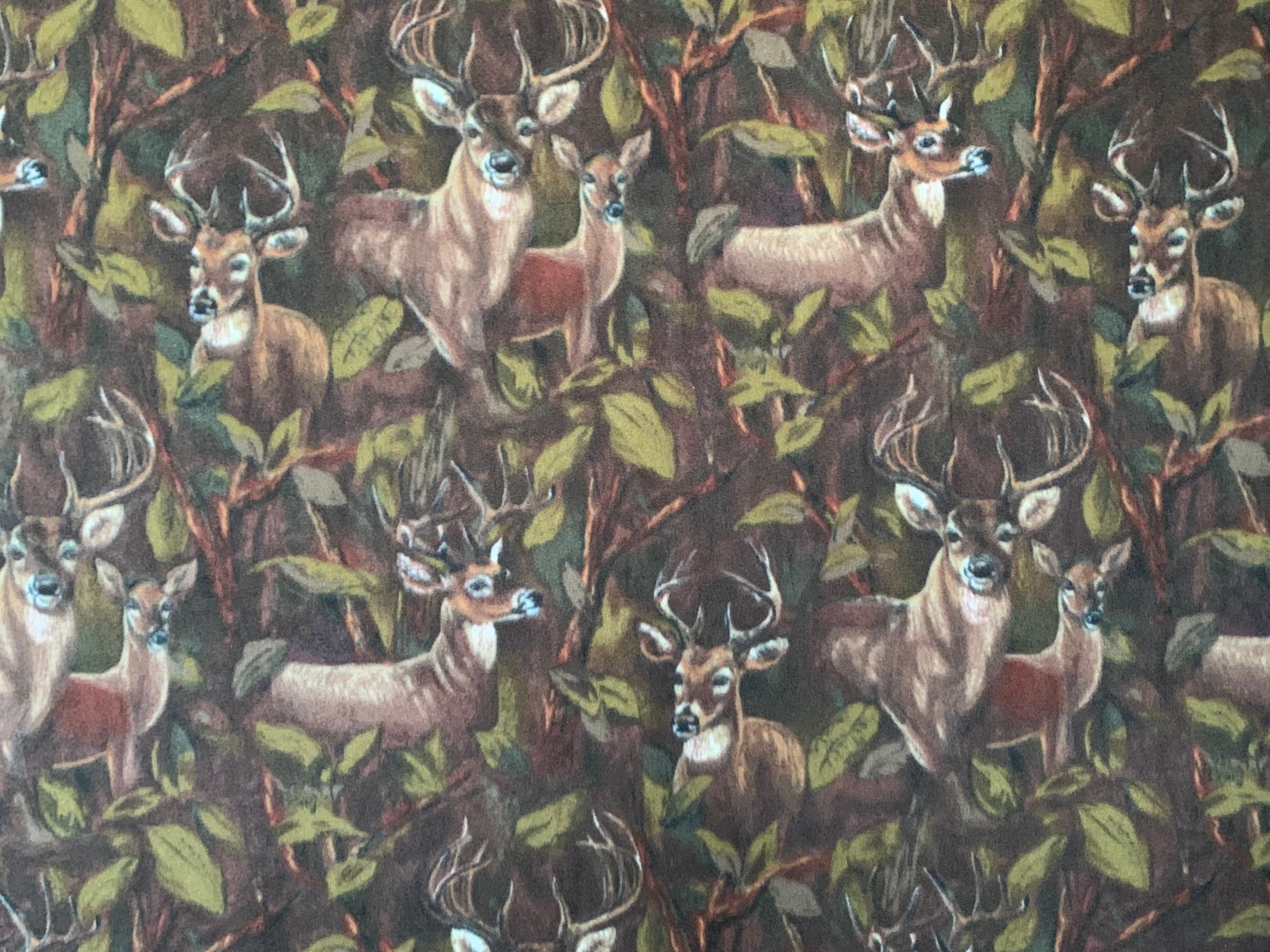 No Sew Blanket Kit - Camo Deer - Personalization Available