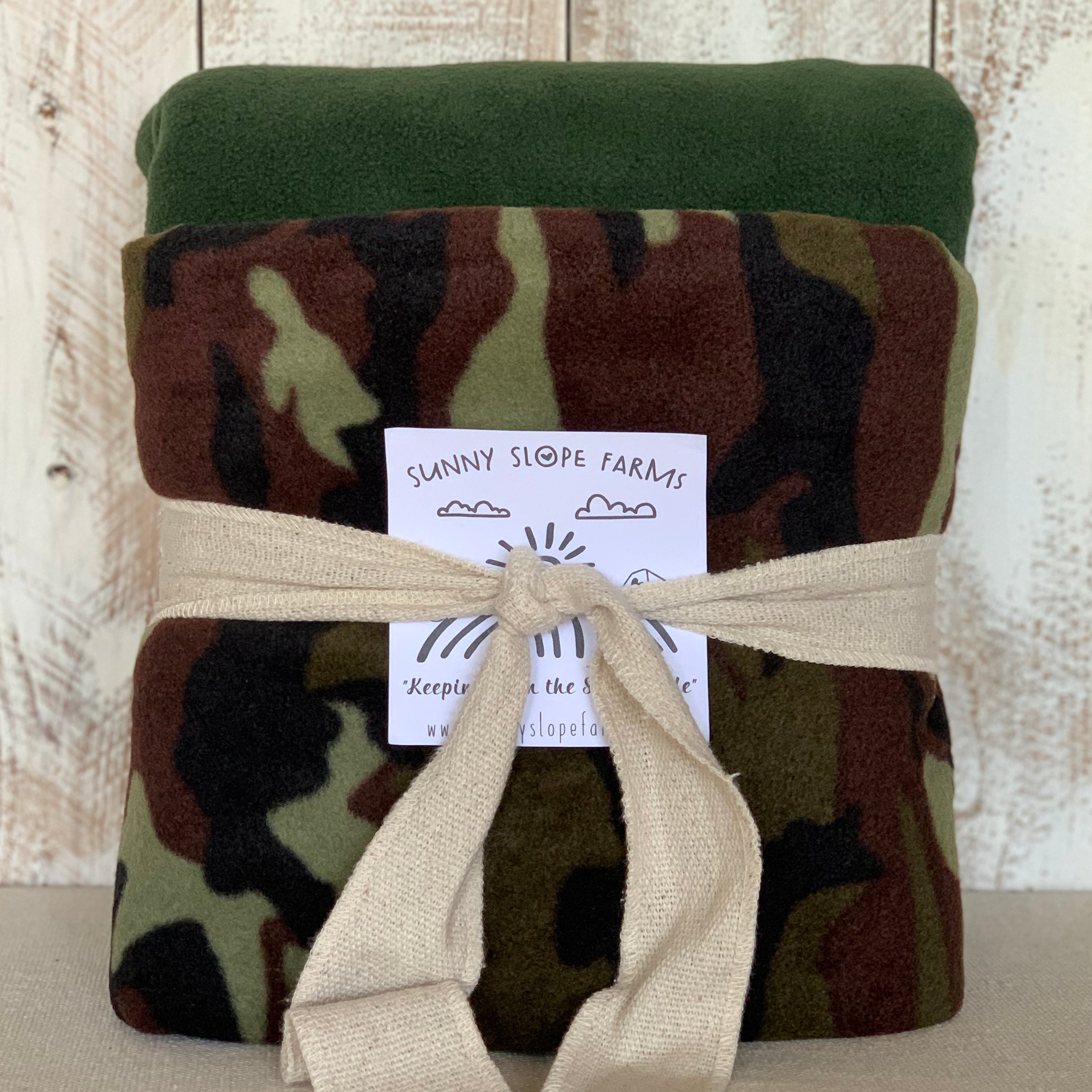 No Sew Blanket Kit - Camo - Personalization Available