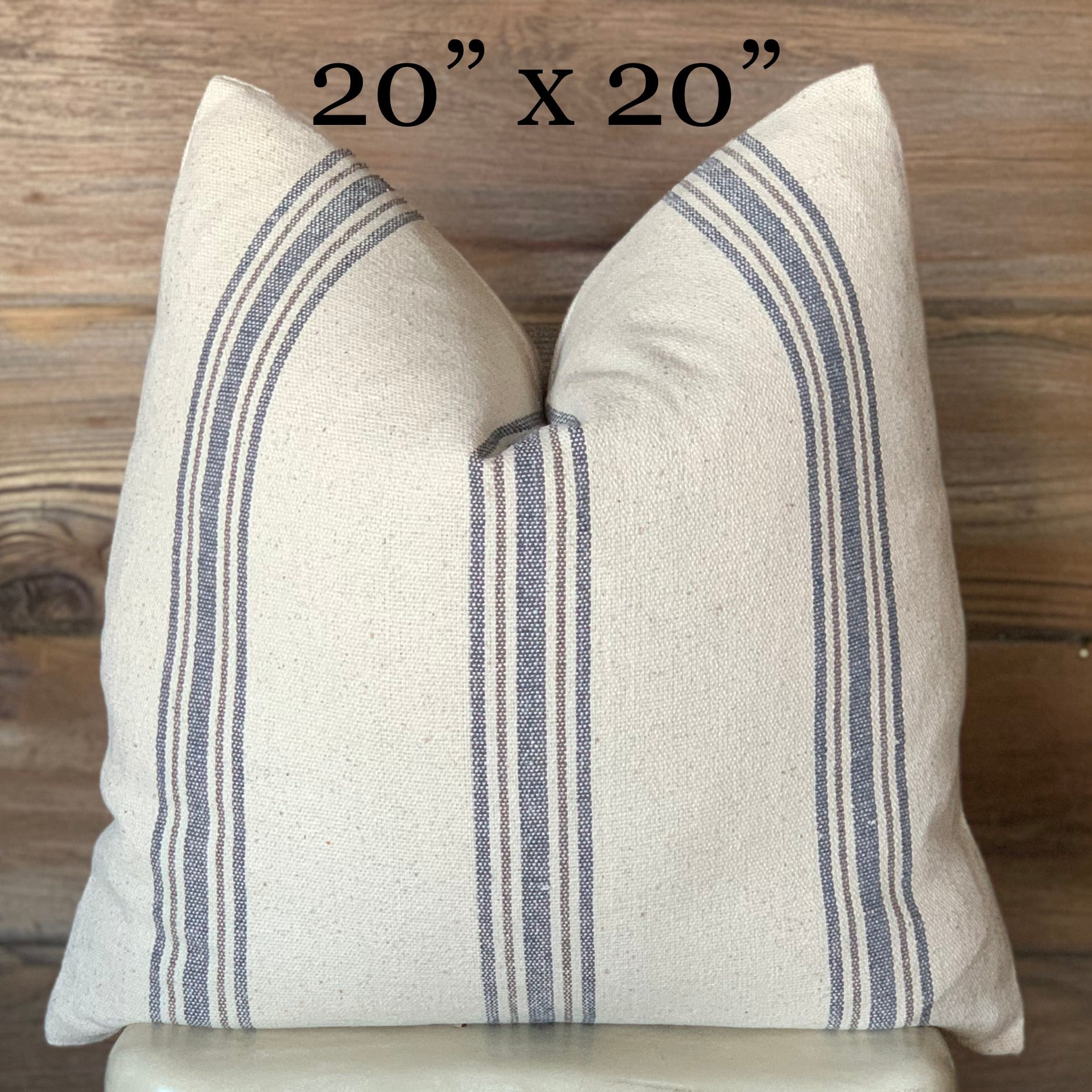 Striped decorative hot sale pillows