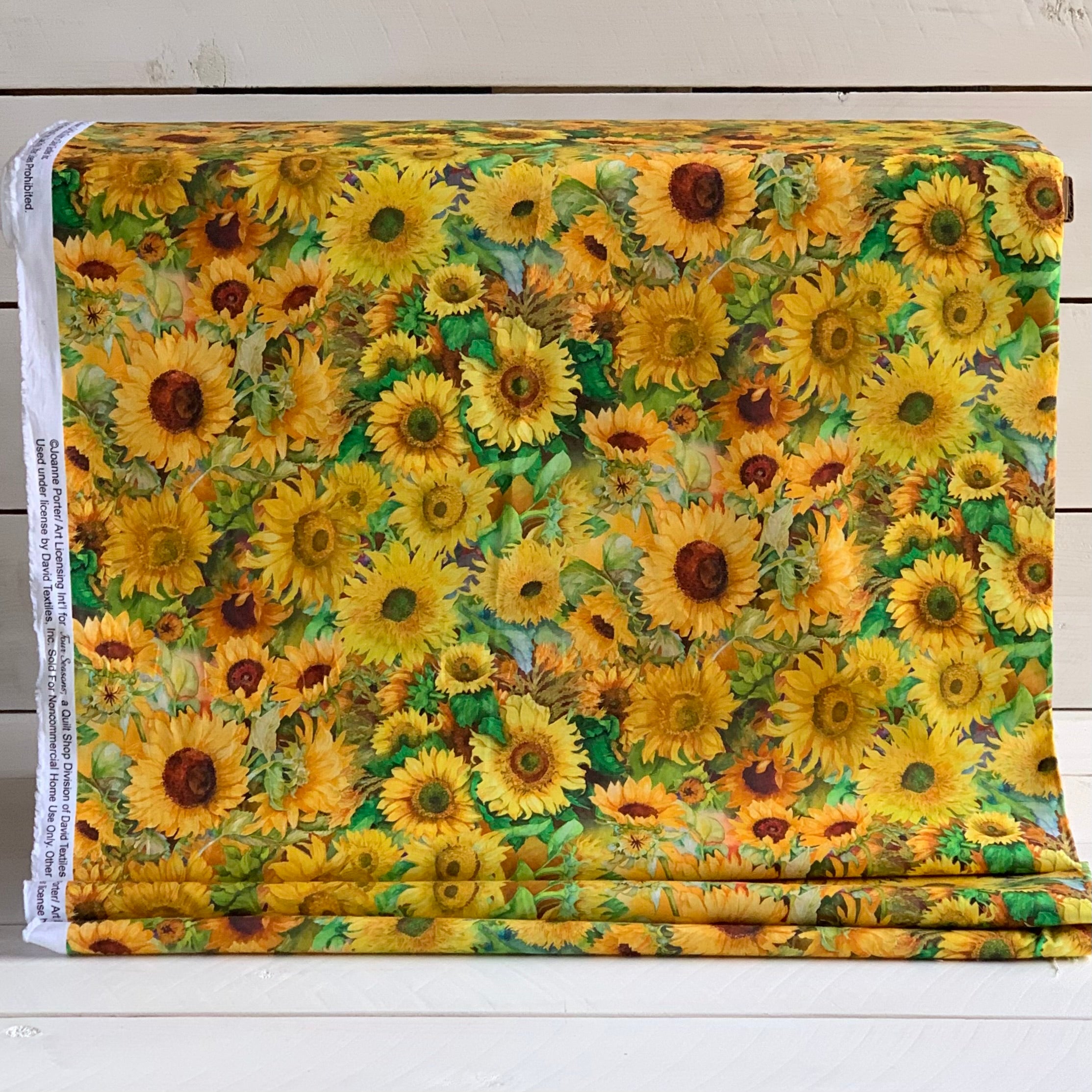 Field of Sunflowers Cotton Fabric