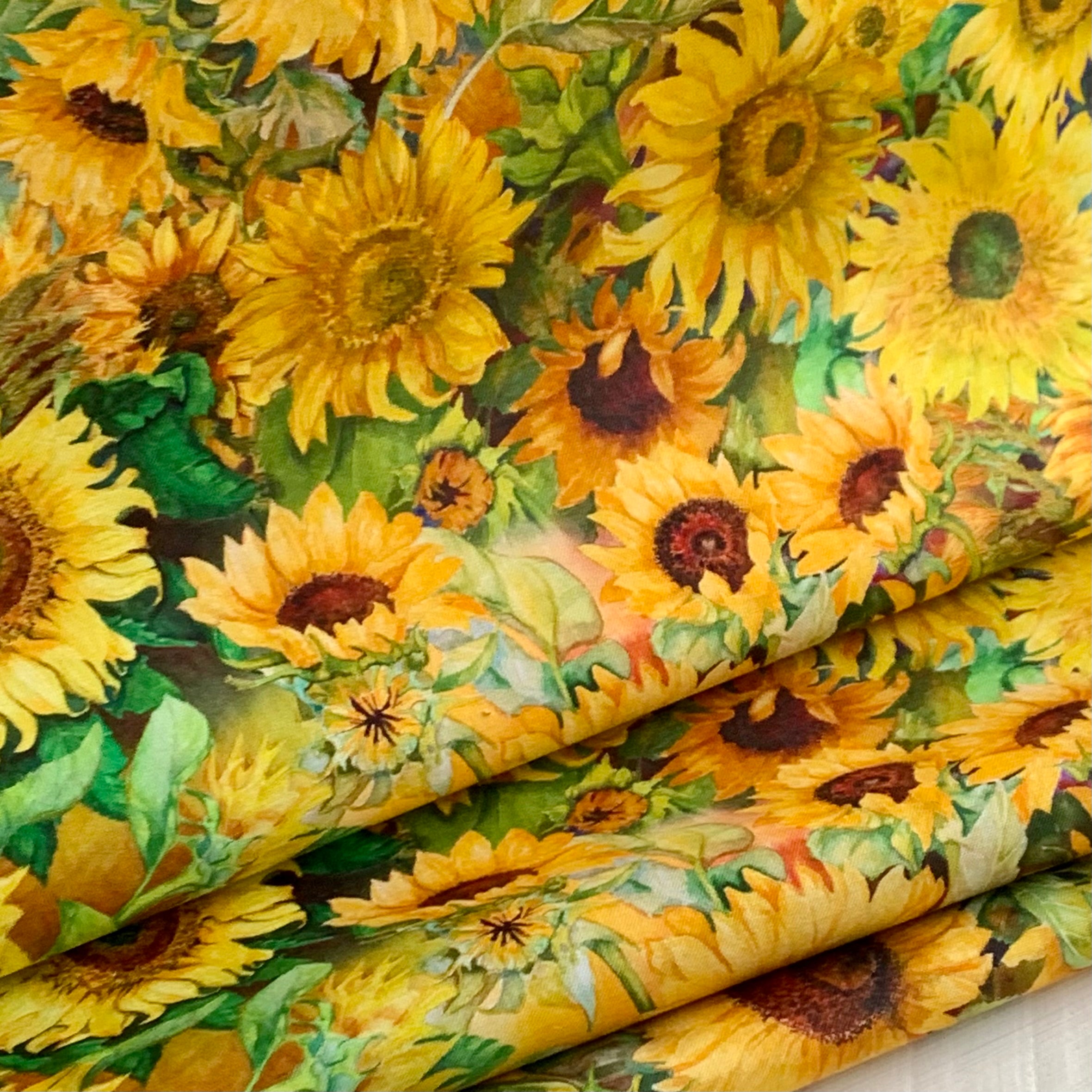 Field of Sunflowers Cotton Fabric