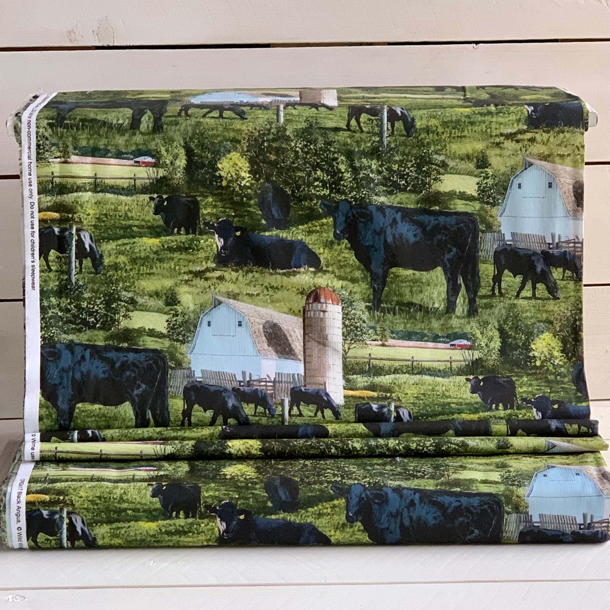 Cows in Sunshine Cotton Fabric