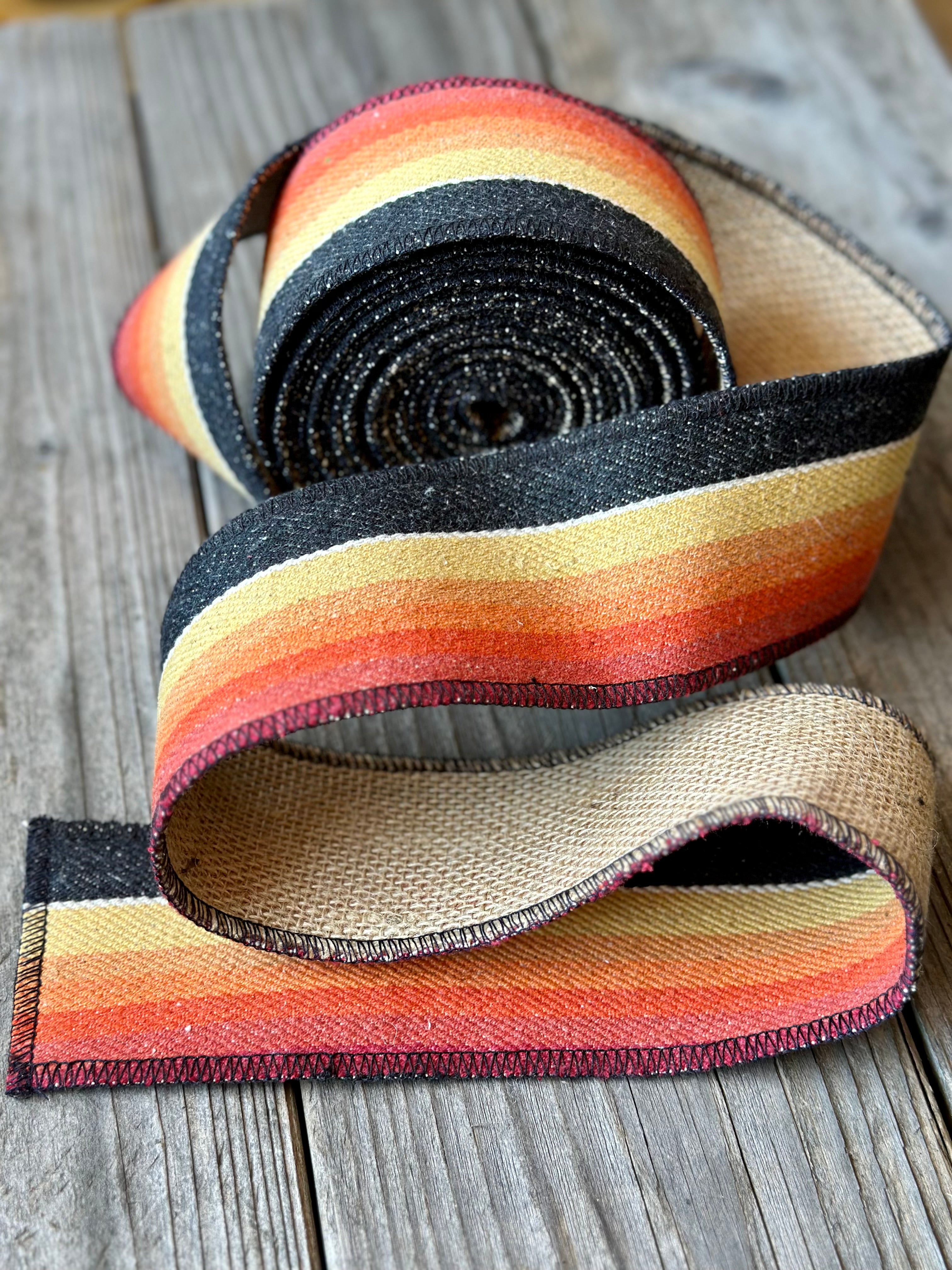 Serape Style Wired Ribbon 2 1/2" Wide - 5 Yards