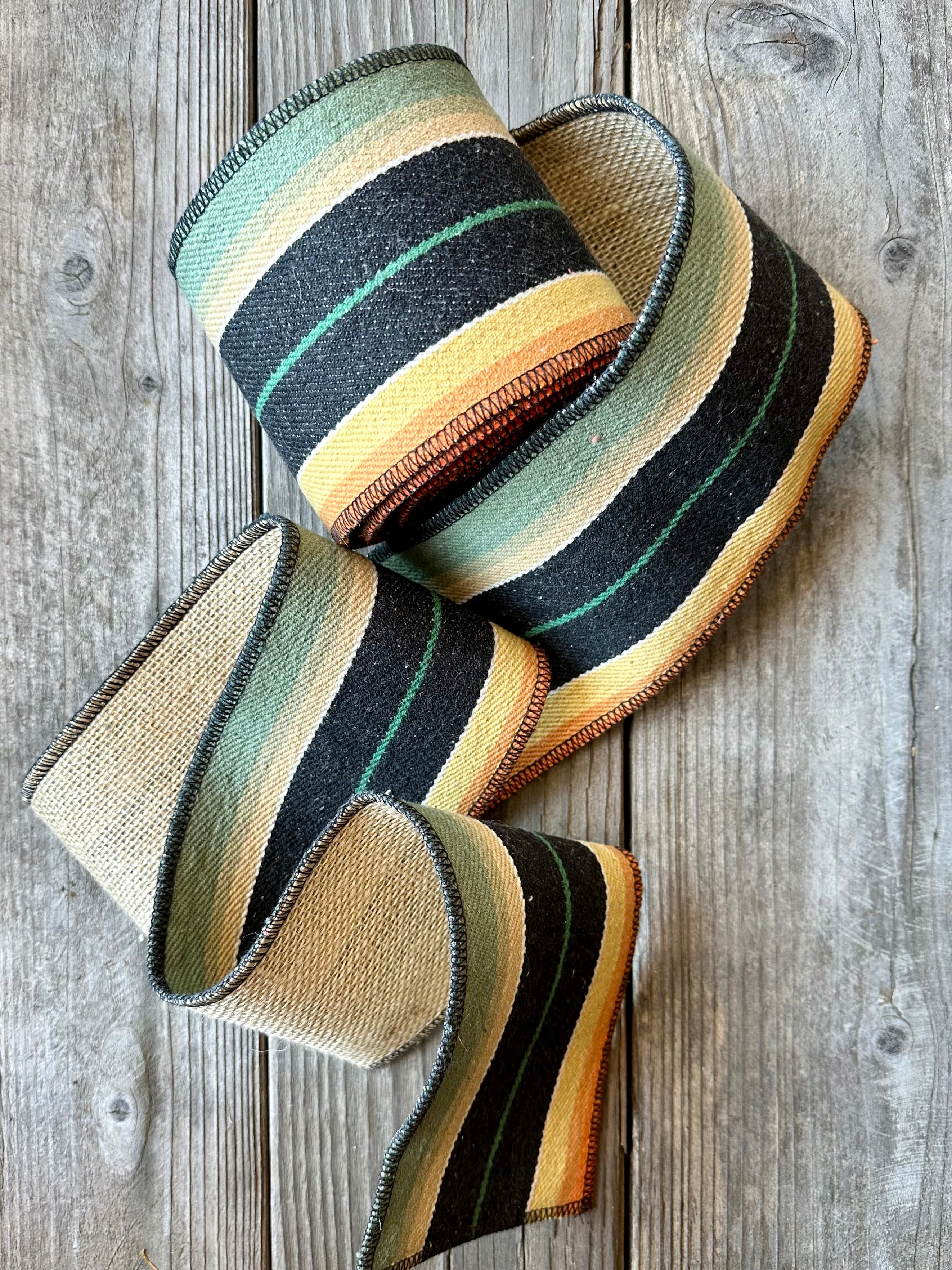 Serape Style Wired Ribbon 4" Wide - 5 Yards