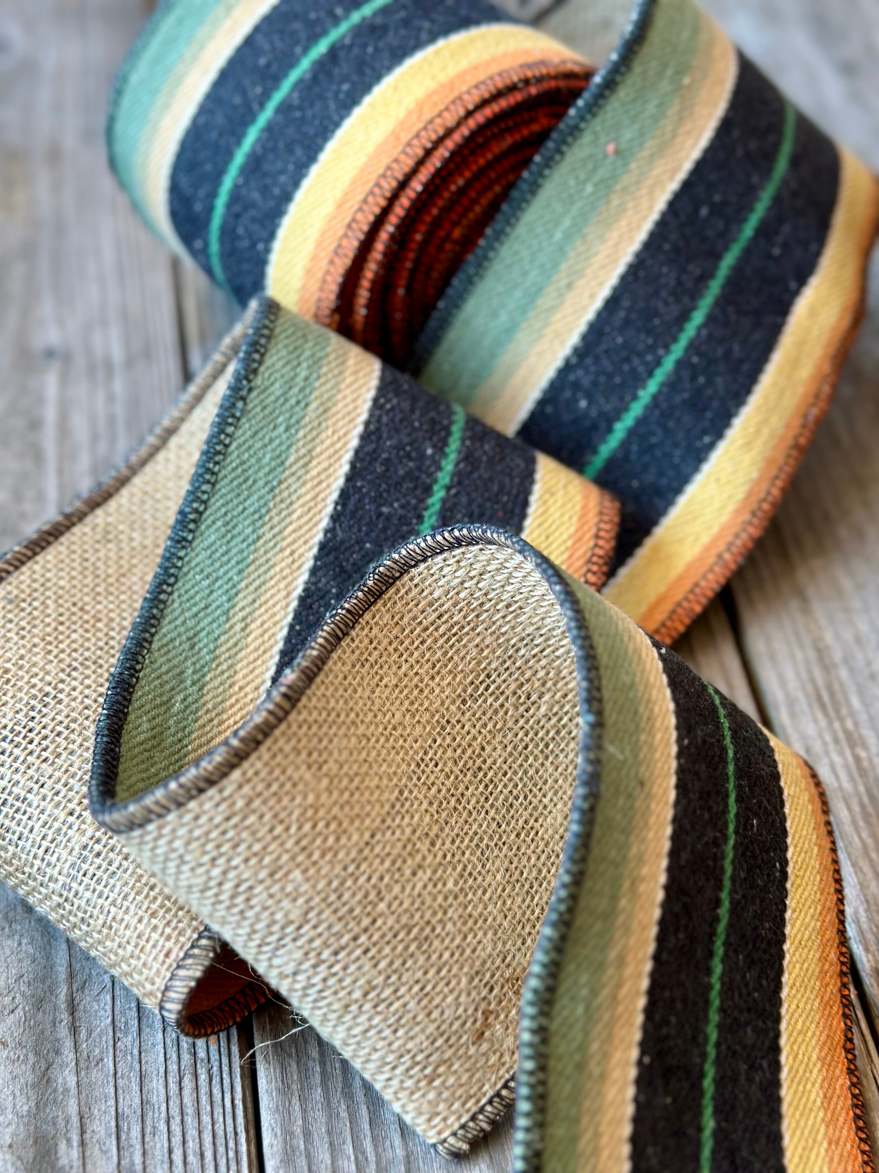 Serape Style Wired Ribbon 4" Wide - 5 Yards