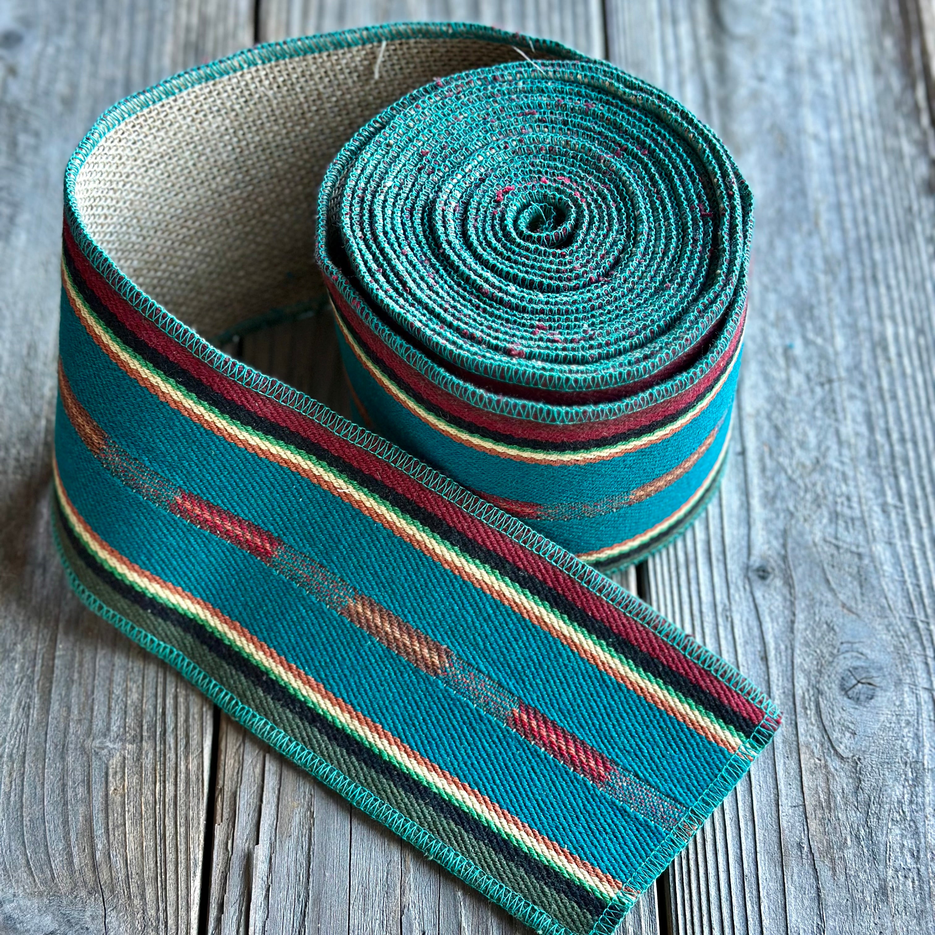 Serape Style Wired Ribbon 4" Wide - 5 Yards