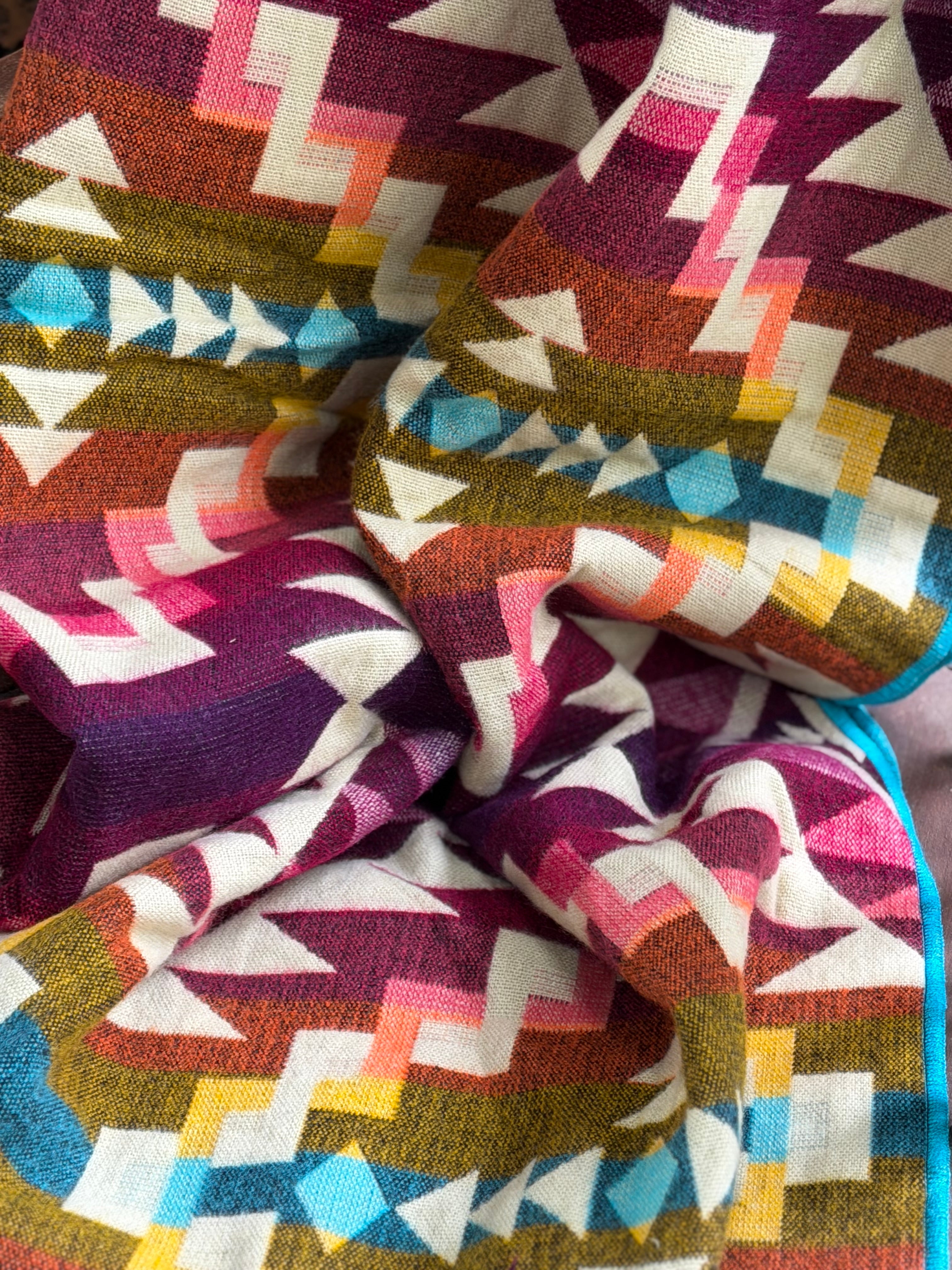Alpaca Wool and Acrylic Blanket