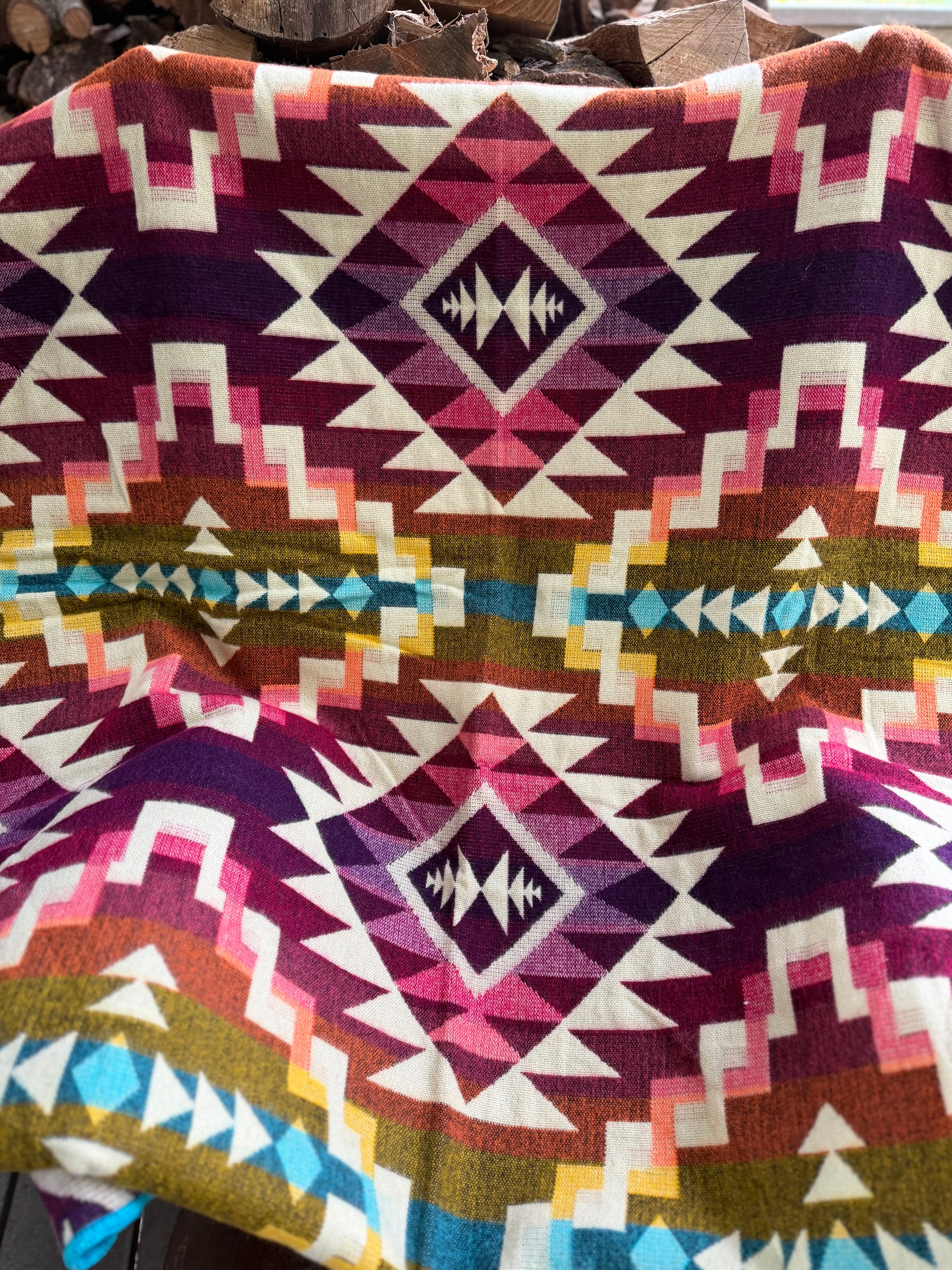 Alpaca Wool and Acrylic Blanket