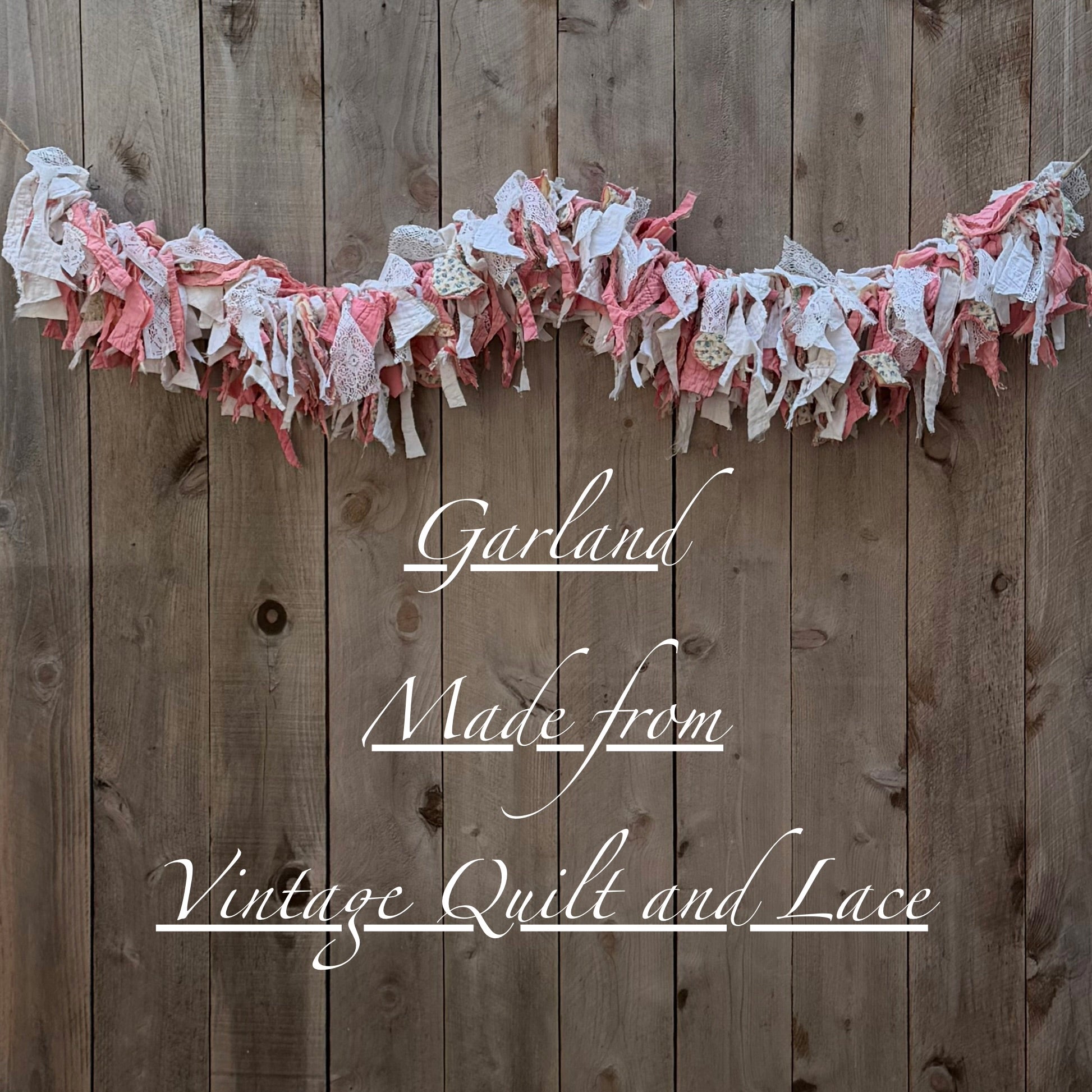 **SOLD**  Handmade Serape Garland Pink (One-of-a-Kind)