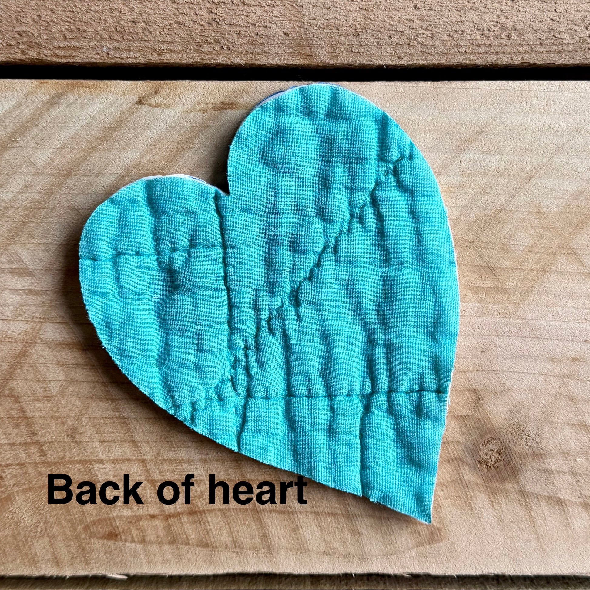 Heart Die Cuts from Vintage Quilt
