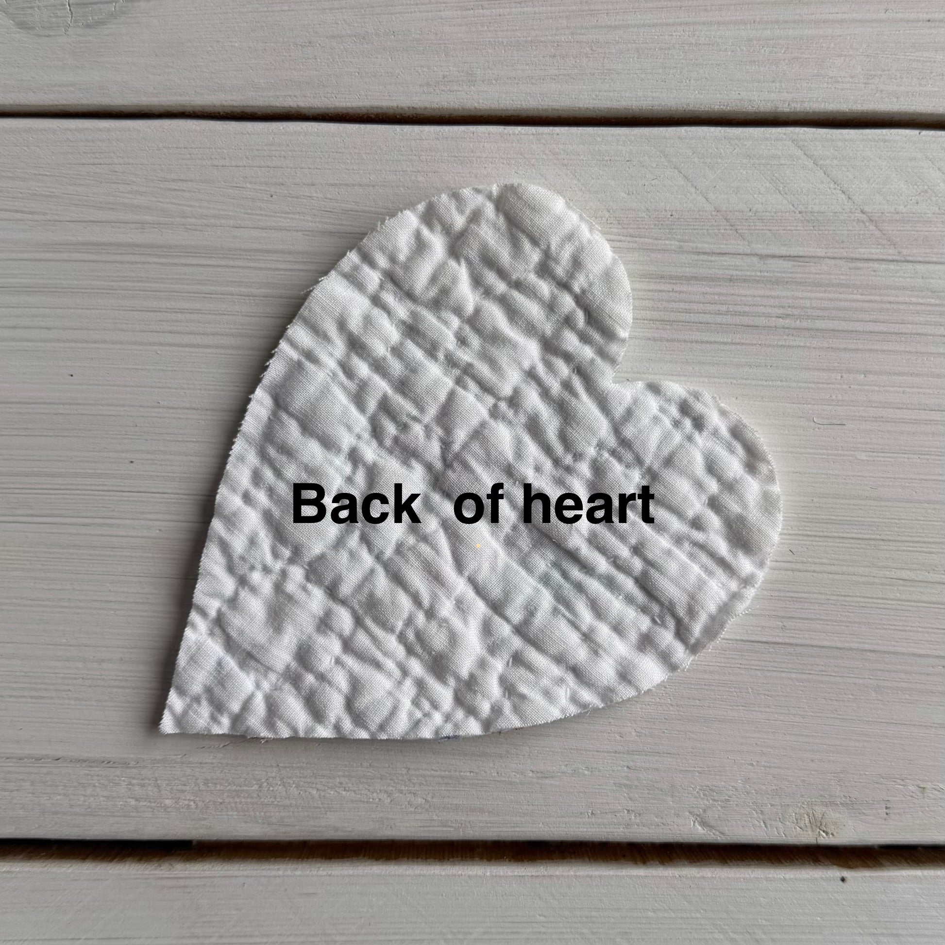 Heart Die Cuts from Vintage Quilt