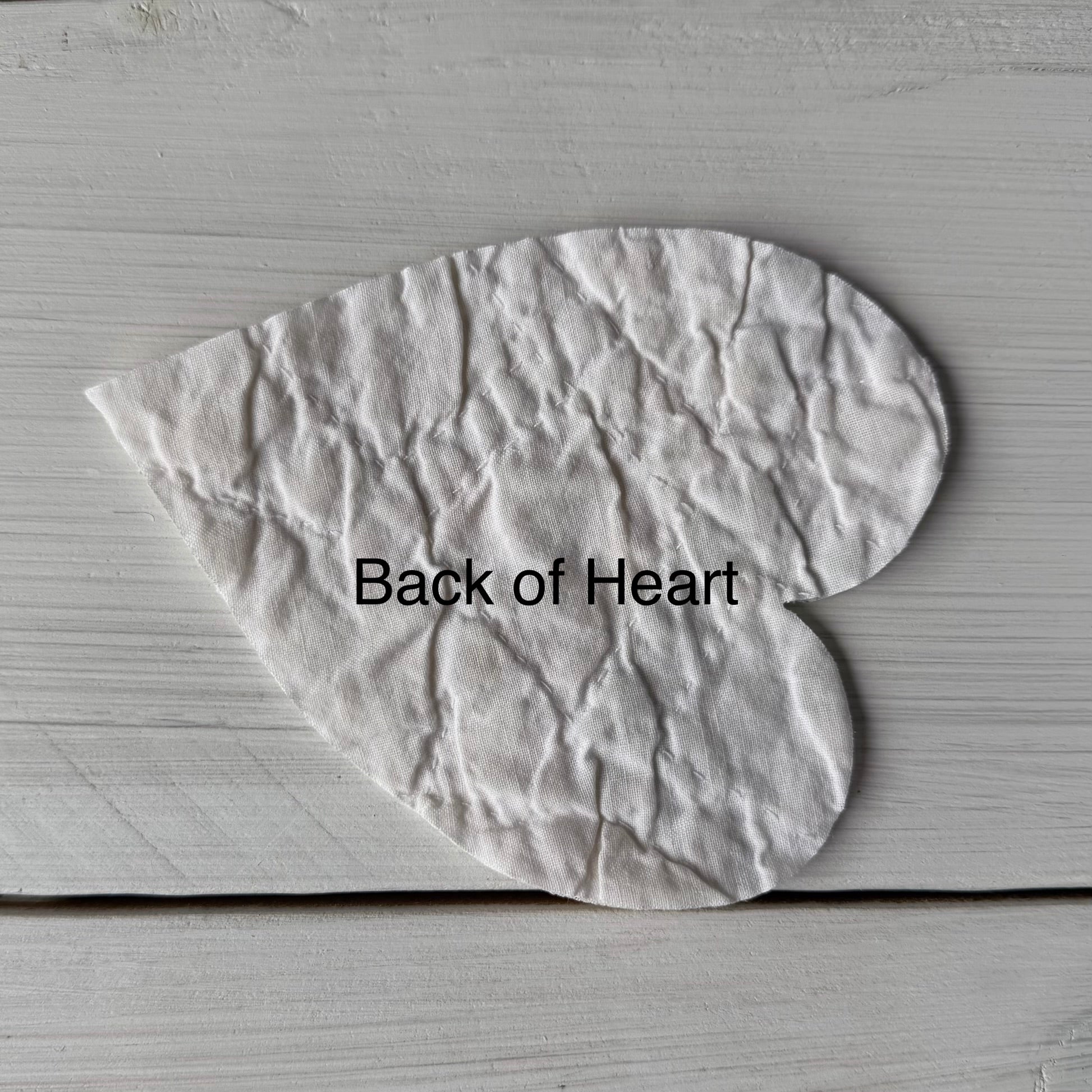 Heart Die Cuts from Vintage Quilt