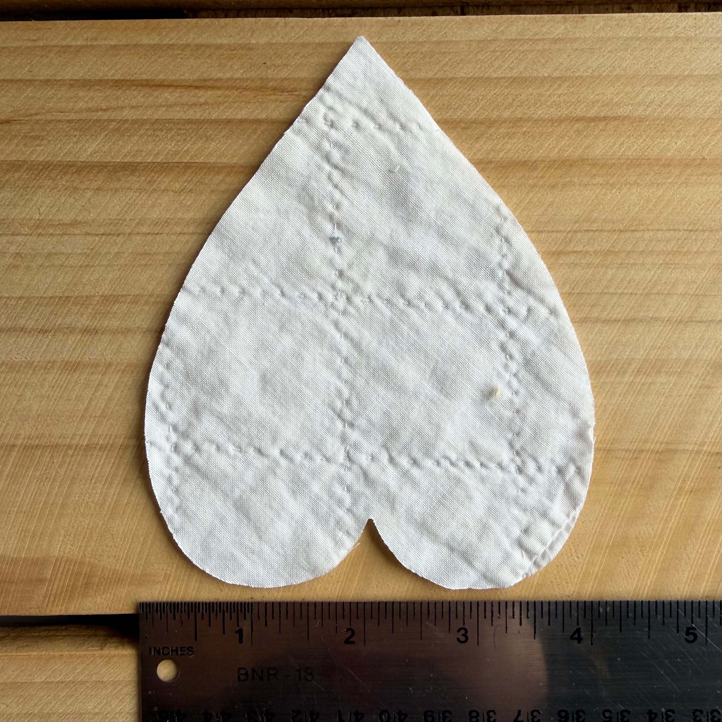 Heart Die Cuts from Vintage Quilt