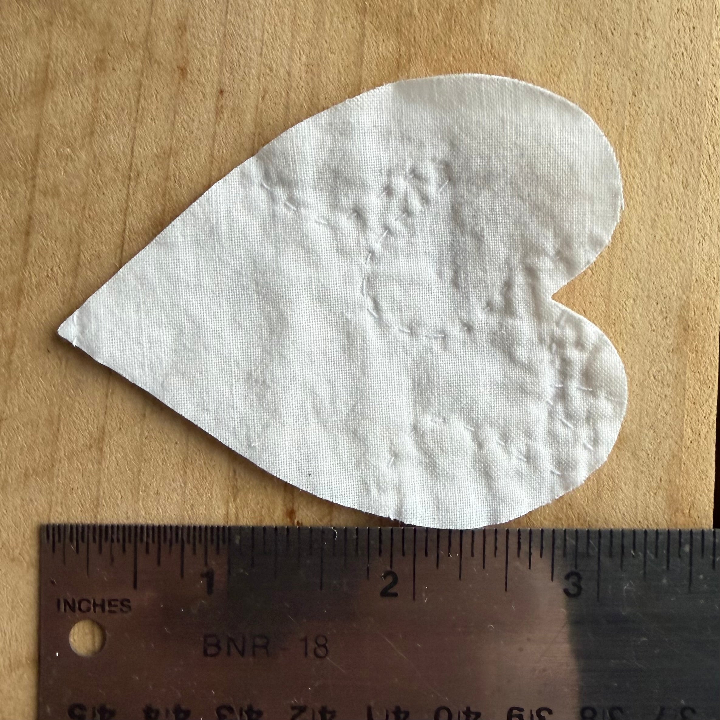 Heart Die Cuts from Vintage Quilt