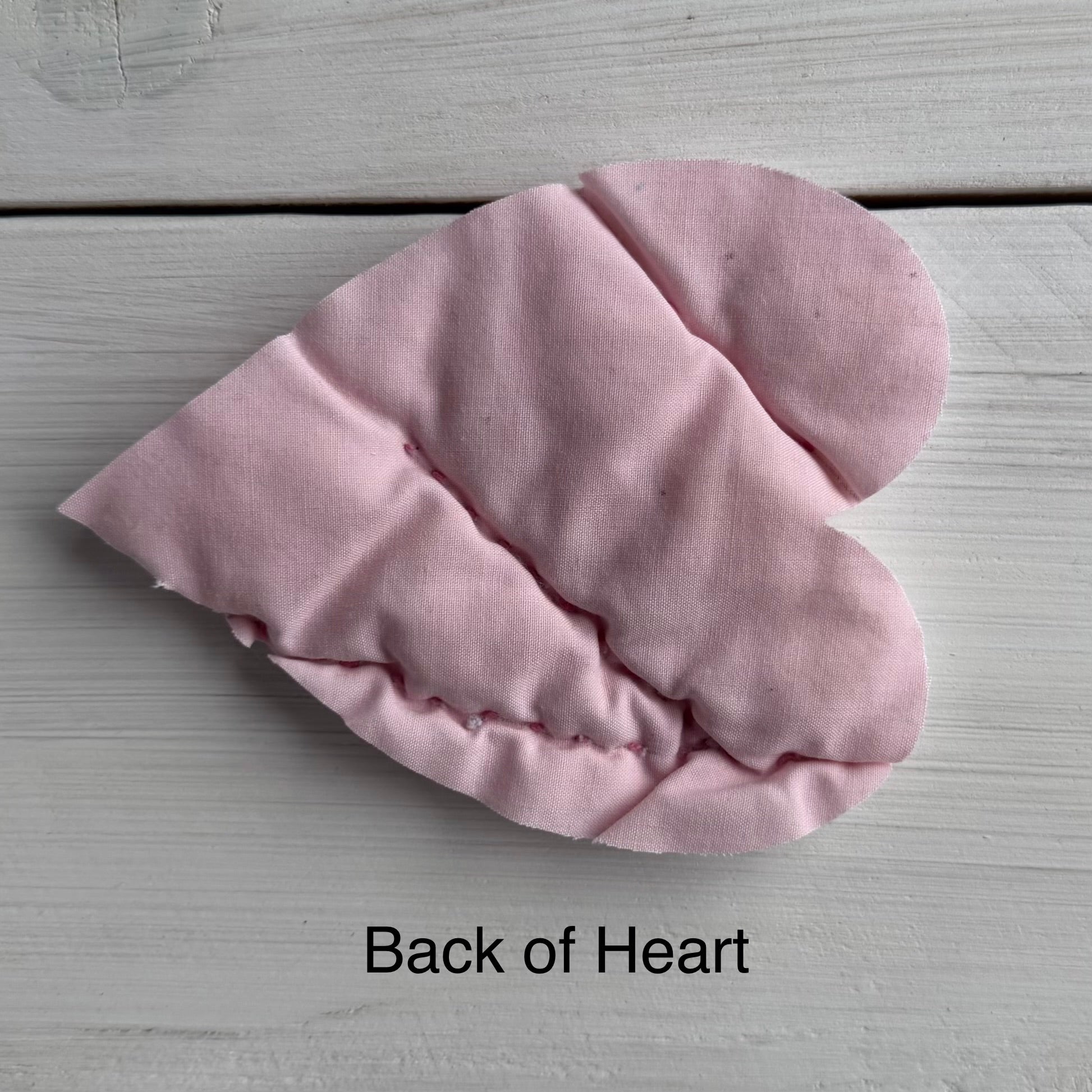 Heart Die Cuts from Vintage Quilt