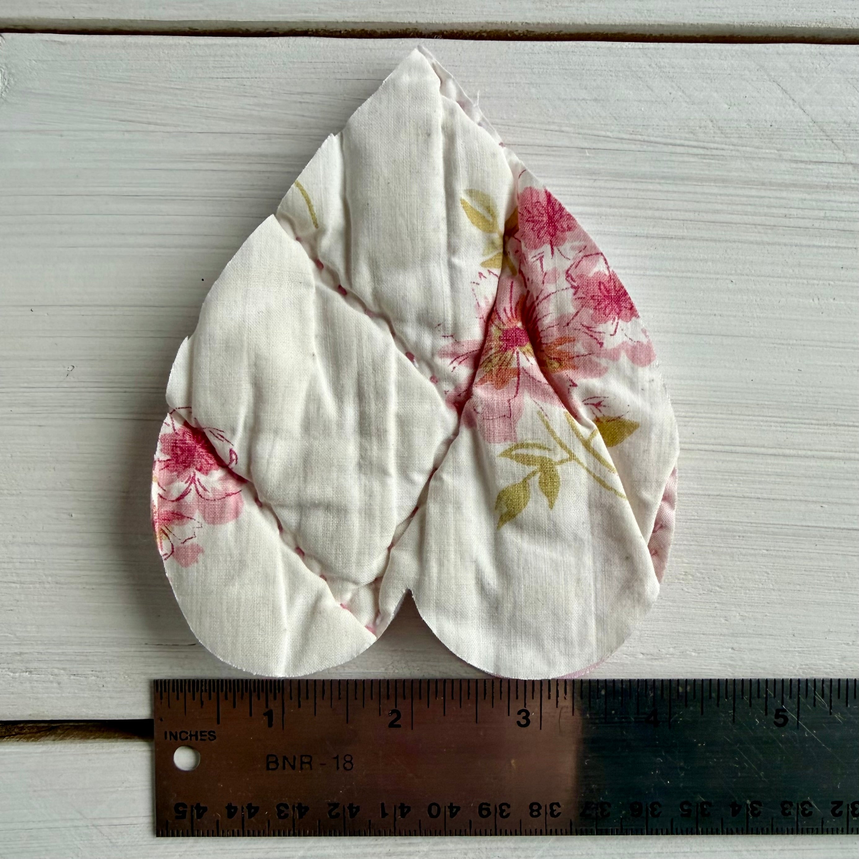 Heart Die Cuts from Vintage Quilt