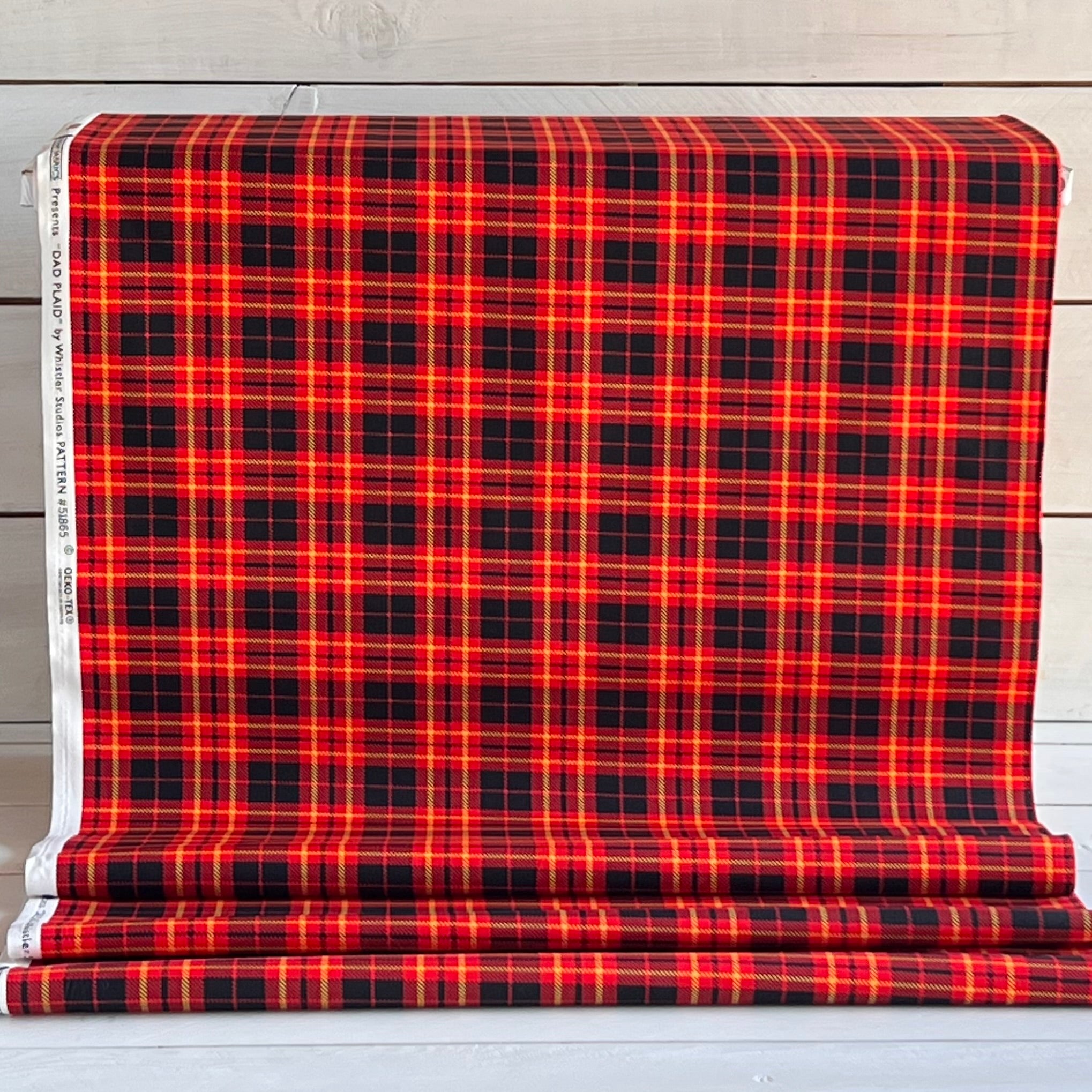 Dad Plaids - Red, Green, Blue Tartan Plaid Fabric - Quilter Cotton