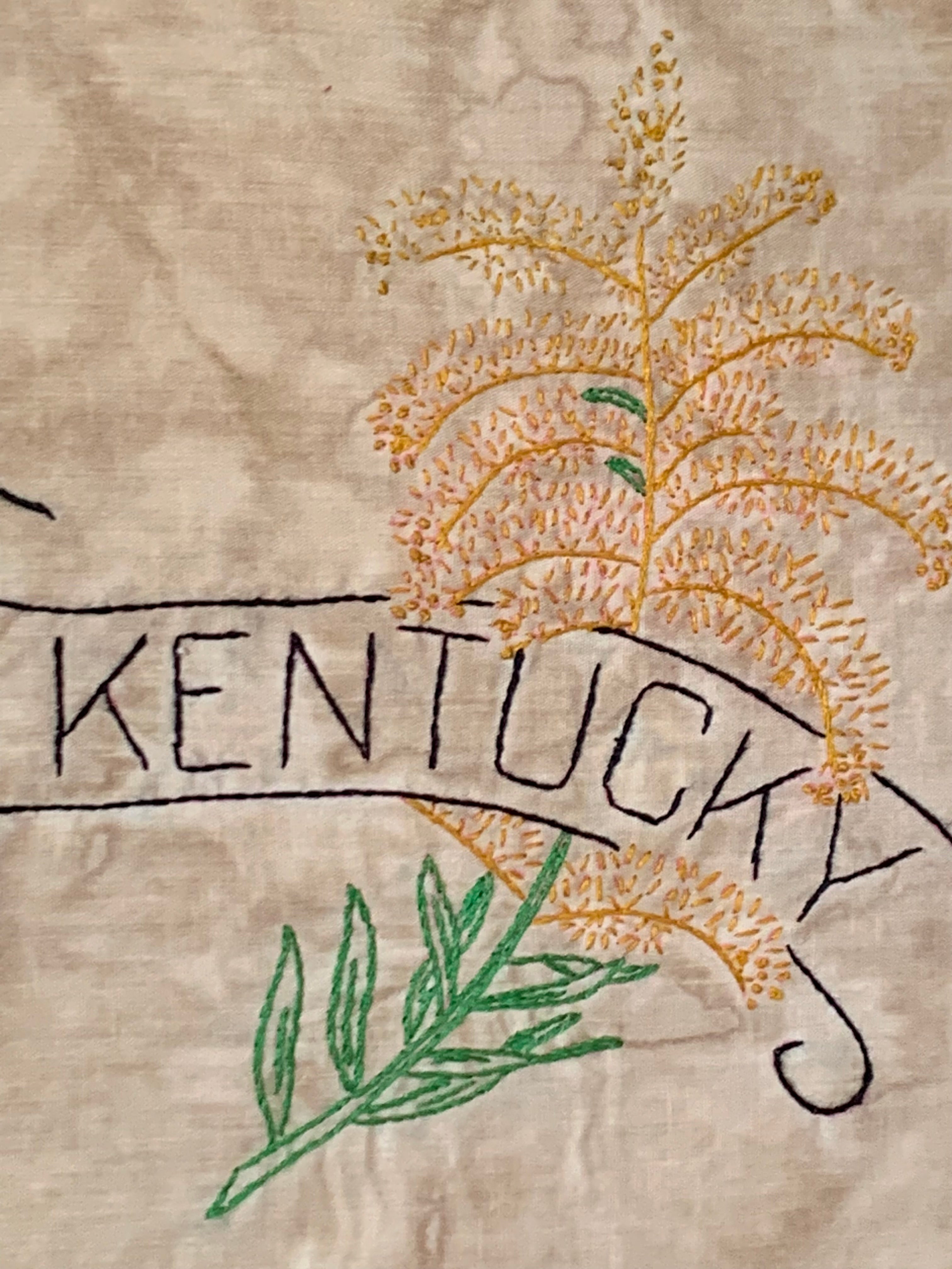 Kentucky State Pillow - Embroidered