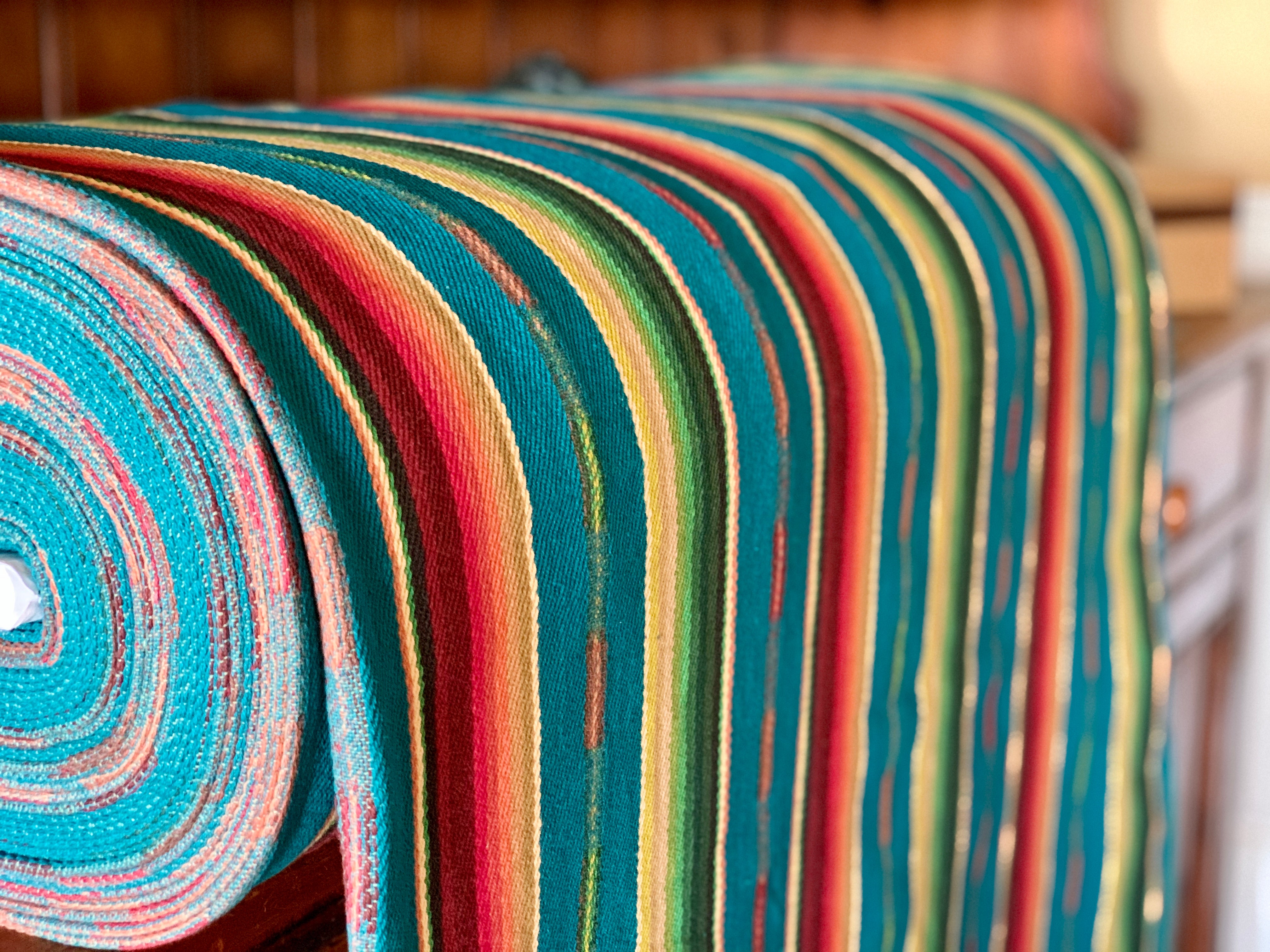 Santa Fe Collection - Serape Saddle Blanket Style Fabric - Blue