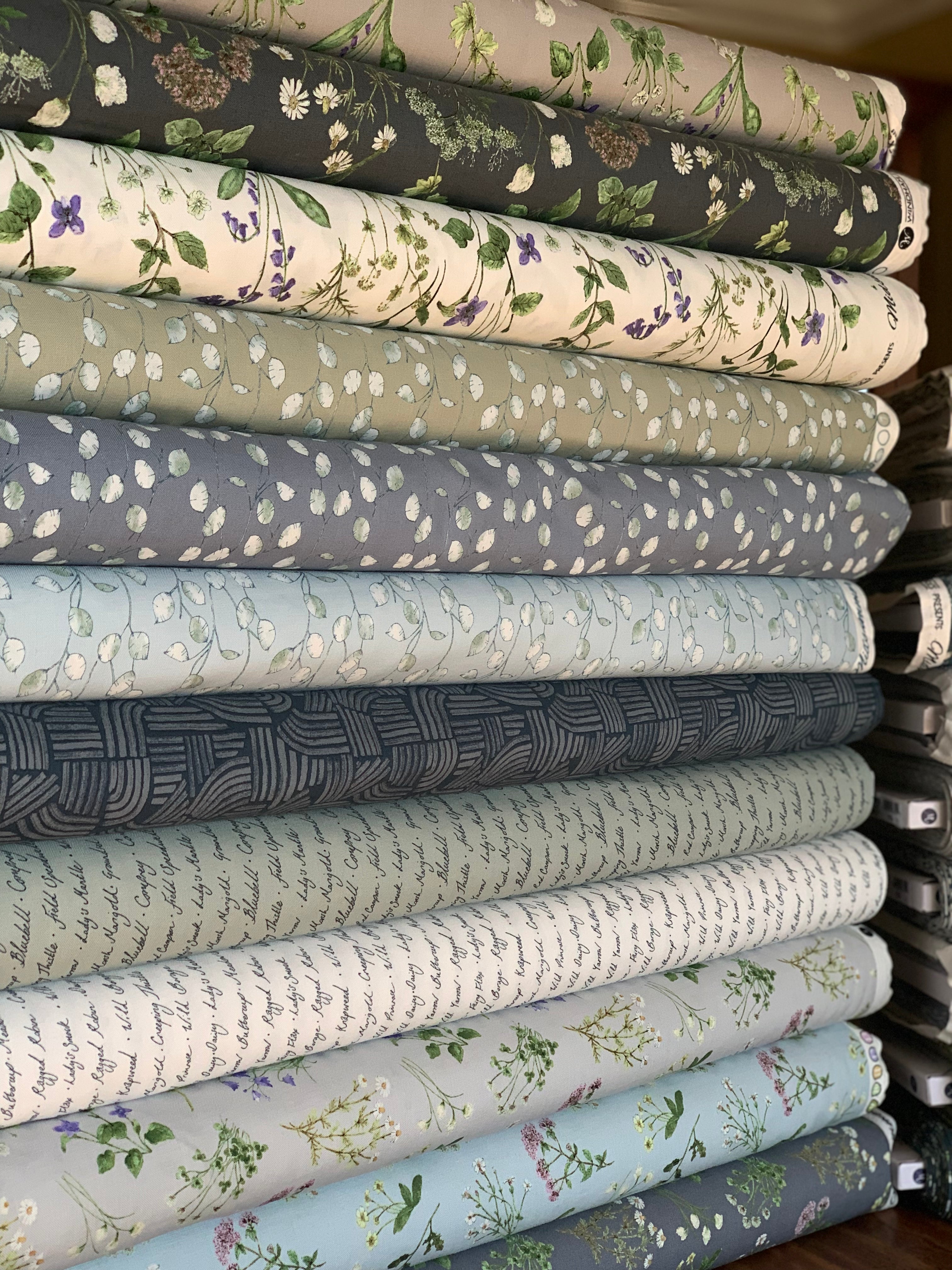 Midsummer Collection by Hackney and Co from Windham Fabrics - Floral, Rabbit, Bunny, Meadow Theme