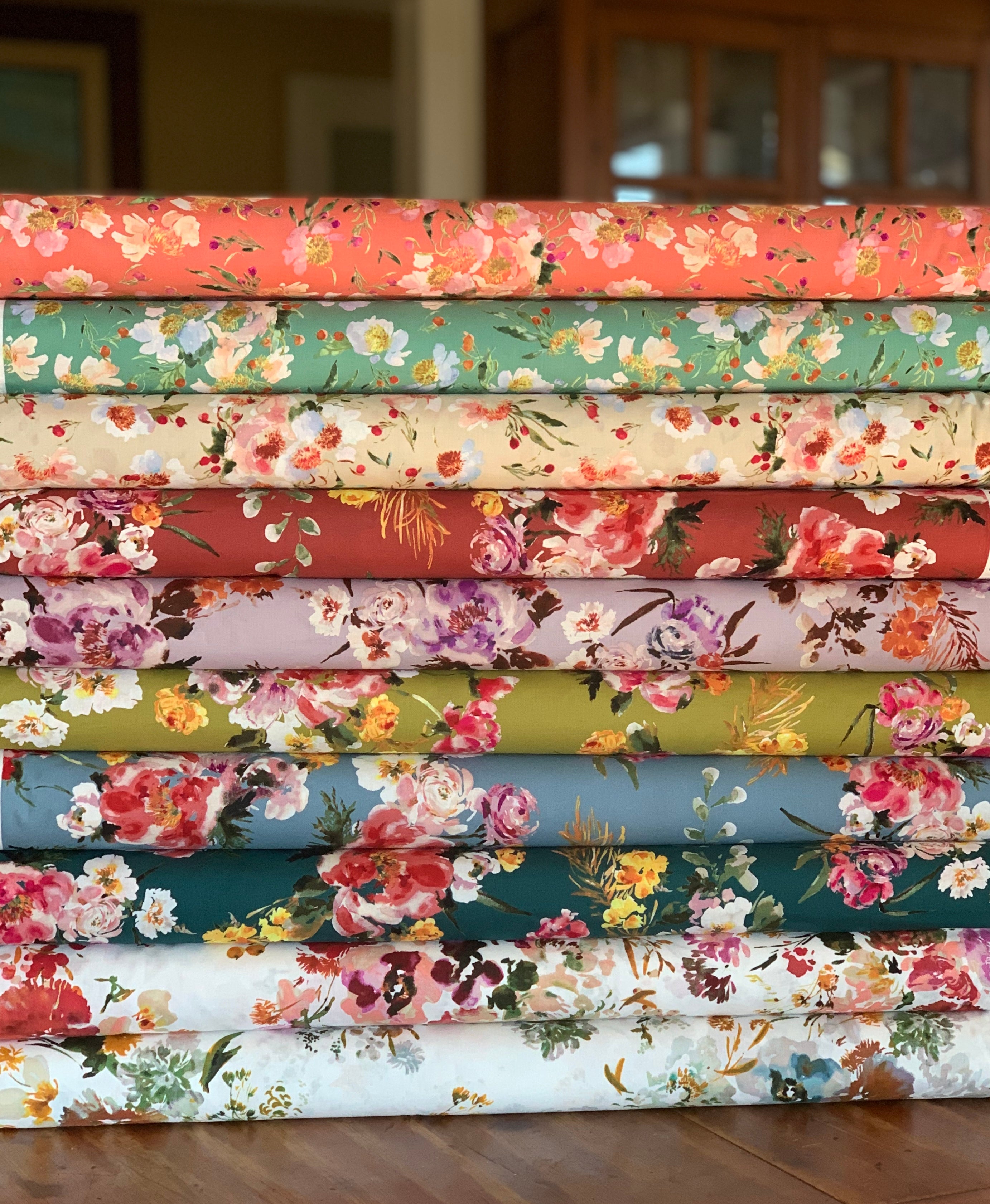 Wildflowers Fabric Collection designed by Kelly Ventura for Windham Fabrics