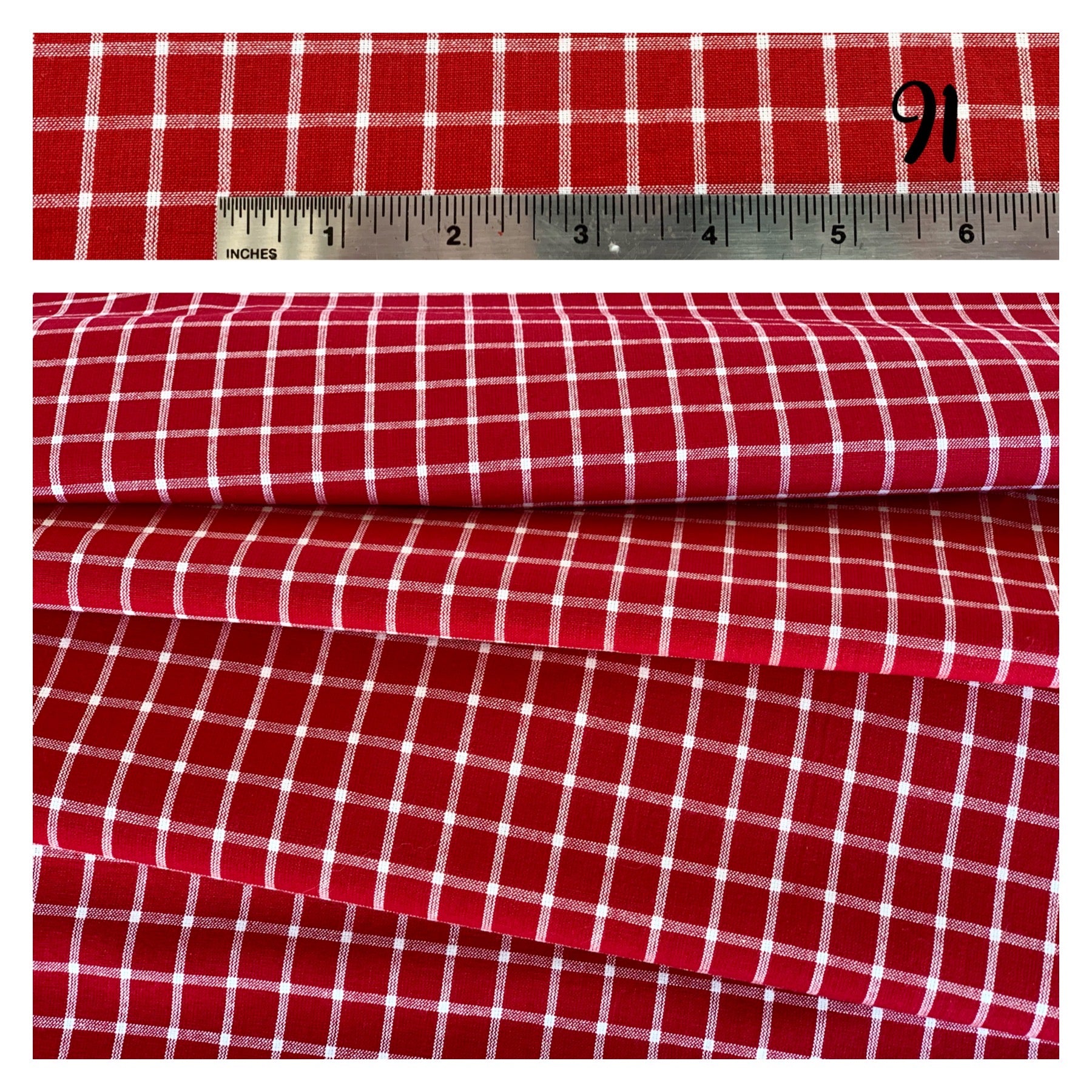 Red Check, Plaid, and Stripe Homespun Collection